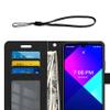 Shinewish Folio Case for Wiko Ride 3/U614AS, PU Leather, Skull Design view 2