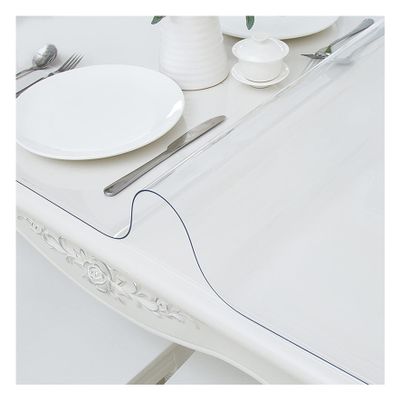 Clear PVC Table Cover, Transparent, Waterproof, Heat-Resistant, 1 mm, 110 x 135 cm