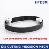 Geeyu HTD3M Timing Belt, Length 531/537 mm, Width 6/10/12 mm, Rubber HTD3M Synchronous Belt Replacement Part (Color: Length 531 mm, Size: Width 19 mm) view 3