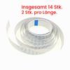 JZK 14-Piece 15-Pin FFC Ribbon Cable Set, 30 cm–200 cm, for Raspberry Pi Camera view 3