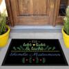 Print Royal Doormat with Quote – Live, Love, Laugh – Welcome – Personalized with Custom Name – Yellow Heart, 60 x 40 cm view 2