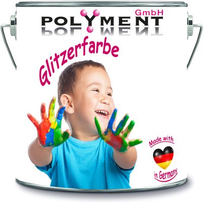 Polyment GmbH 1 L Glitter Latex Interior Wall Paint