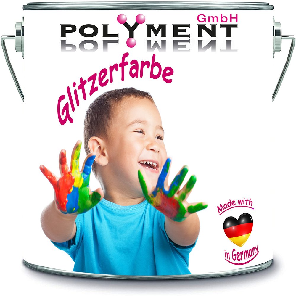 Polyment GmbH 1 L Glitter Latex Interior Wall Paint