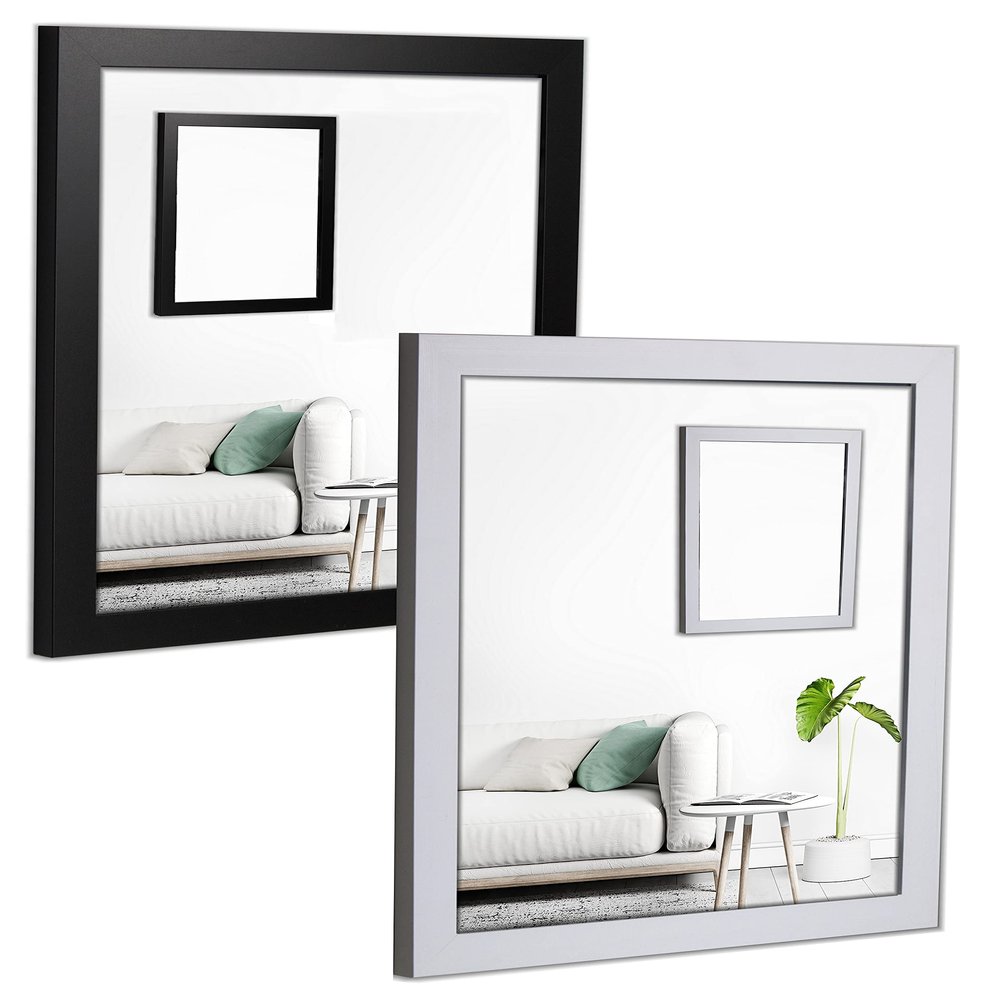 myposterframe Ceres Picture Frame 27 x 36 cm, Sturdy, Matte White, with 1 mm Anti-Reflective Acrylic Glazing