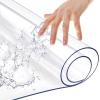 HJGHY Transparent 2 mm PVC Tablecloth, Clear, Wipe-Clean, 12 x 72 in (30 x 182 cm) view 1