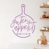 GRAZDesign Kitchen Wall Decal “Bon Appétit,” 64 x 50 cm, Light Blue 053 view 3
