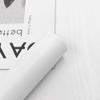Abyssaly Self-Adhesive Matte White Wood-Look Furniture Film view 1