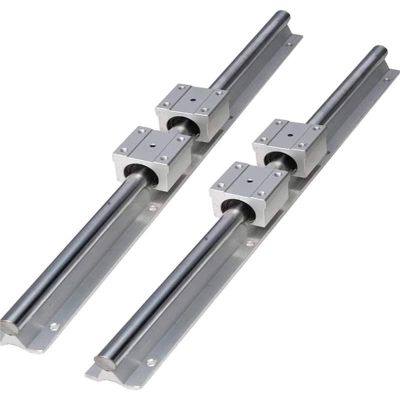 YIJIAN-UMBRELLA SBR Linear Guide, 1,400 mm, 2-Piece Set with 4 SBR12UU/SBR16UU/SBR20UU Linear Bearing Blocks for CNC (Color: SBR12UU, Guide Length: 450 mm)
