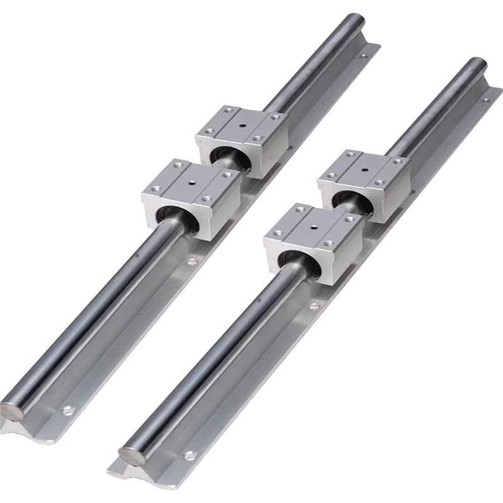 YIJIAN-UMBRELLA SBR Linear Guide, 1,400 mm, 2-Piece Set with 4 SBR12UU/SBR16UU/SBR20UU Linear Bearing Blocks for CNC (Color: SBR12UU, Guide Length: 450 mm)