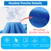 Morbuy Adult & Kids Beach Poncho Towel with Hood, 3D Sailboat Print, 80 x 145 cm view 2