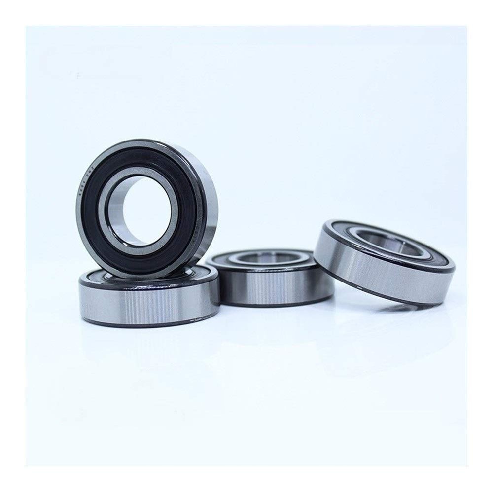 JIYAMI'EN EL-ZHOU 6004RS Deep-Groove Ball Bearings, ABEC-3, 20 × 42 × 12 mm, Chrome Steel, 4-Pack for Power Tools