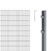 Alberts 654689 Double-Wire Panel Fence Complete Set, Anthracite, 160 cm H x 8 m L view 1