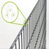 Alberts 654689 Double-Wire Panel Fence Complete Set, Anthracite, 160 cm H x 8 m L view 4