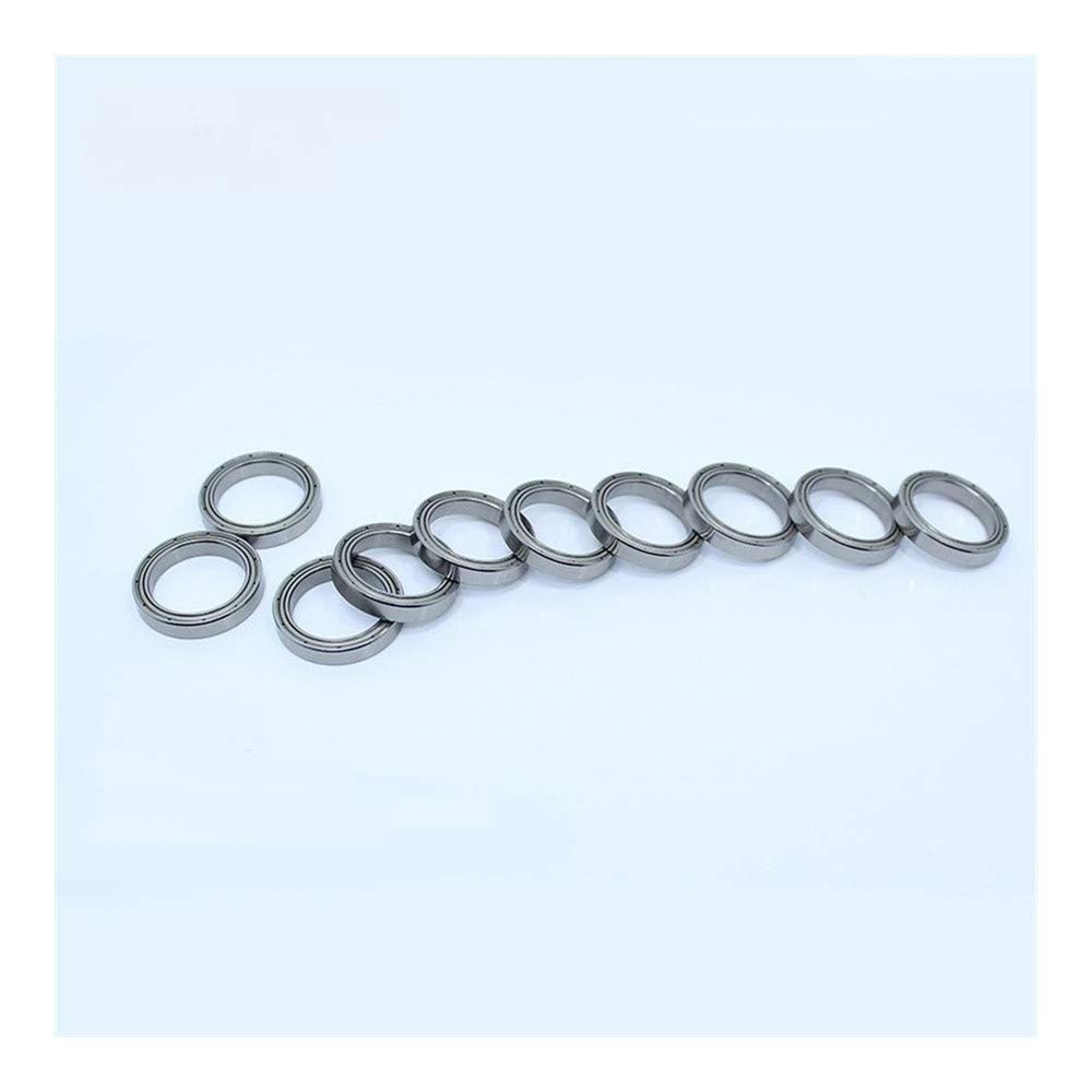 JIYAMI'EN EL-ZHOU 6703ZZ Thin-Section Deep-Groove Ball Bearings, ABEC-1, 17 × 23 × 4 mm, 10 pcs