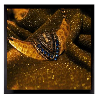 arte-tuo Saphir Picture Frame 33 x 46 cm, Gloss Black, with Clear Acrylic Glazing