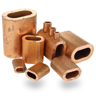 BOOTSTEILE BRAUER Oval Copper Press Clamps, 2 mm, 15-Pack