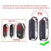 HIBEYO Carbon-Style Car Key Fob Cover for Kia Stinger and K900, 3/4-Button Smart Key, Black Silicone view 2