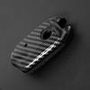 HIBEYO Carbon-Style Car Key Fob Cover for Kia Stinger and K900, 3/4-Button Smart Key, Black Silicone view 3