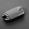 HIBEYO Carbon-Style Car Key Fob Cover for Kia Stinger and K900, 3/4-Button Smart Key, Black Silicone view 4