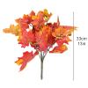 HLTER Artificial Maple Leaves, 7 Branches, Autumn Bouquet, 4 Pieces view 3