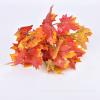 HLTER Artificial Maple Leaves, 7 Branches, Autumn Bouquet, 4 Pieces view 4