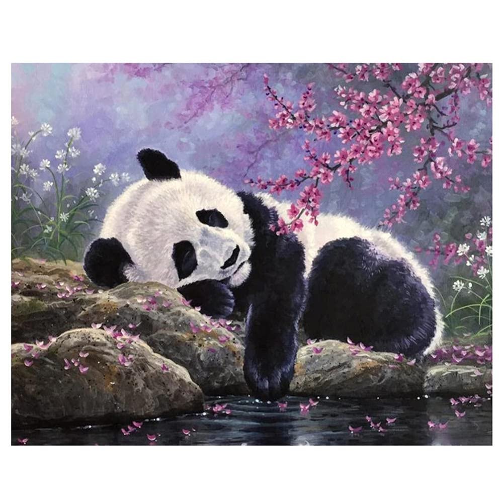 Quuzee 5D DIY Panda Diamond Painting Kit, 80 x 120 cm