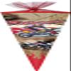 Nestler Fillable School Cone Set, Handmade Cardboard, Motocross Design, 85 cm, 12-Sided, with LED view 2