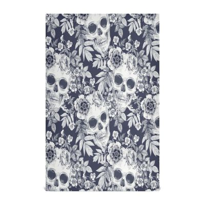 JUMBEAR Kitchen Dish Towels, Skull Pattern, Soft and Absorbent, Reusable, 71.1 x 45.7 cm, 4-Pack