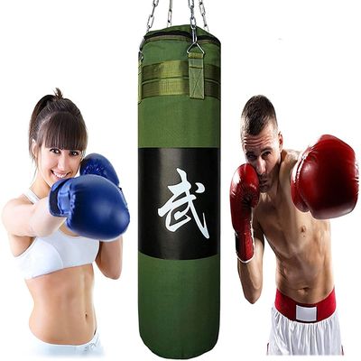 EIIDJFF Hanging Heavy Punching Bag Set, 120 cm
