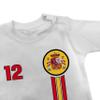 Baby Long-Sleeve Shirt – 2026 Soccer World Cup Fan Apparel – Spain “12th Man” Emblem – 6–12 Months – White view 4