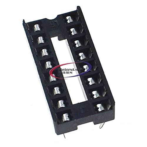 10-Pack 16-Pin IC Sockets, Round-Hole Direct-Mount