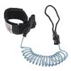 NIDUNO 1-Piece Surfboard Ankle Leash, Coiled, 5 ft, Blue view 2