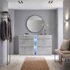 Vladon Today Shoe Cabinet, 155.5 x 95 x 28 cm, Blue LED Lighting, Made in Germany view 2