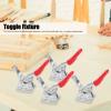 4-Piece Galvanized Iron Toggle Clamp Set view 2