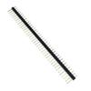Reland Sun 10-Pack 2.54 mm 40-Pin Single-Row Offset Pin Headers, Gold-Plated, 90° Right-Angle view 1