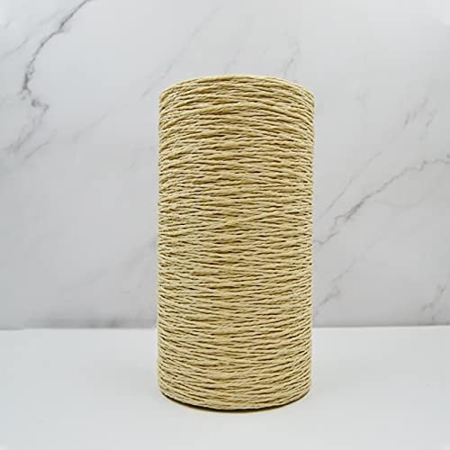 DUNGS 500 g/Roll Raffia Yarn, Paper Straw Cord and Chunky Yarn for Crafts and Summer Hats