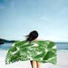 Chickw1 Microfiber Beach Towel, Large Lightweight Quick-Dry Bath Towel, Green Leaf Plant, 2.80 x 160 cm view 3
