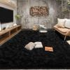 Tepook Super-Soft Shag Rug for Bedroom and Living Room, Black, 1.5 x 2.4 m view 4