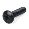 Pucarbon Steel Black Large Flat-Head Screws, Umbrella-Head Screws, M3/M4 Mushroom-Head Screws, 100 Pieces - M4 x 10 view 3