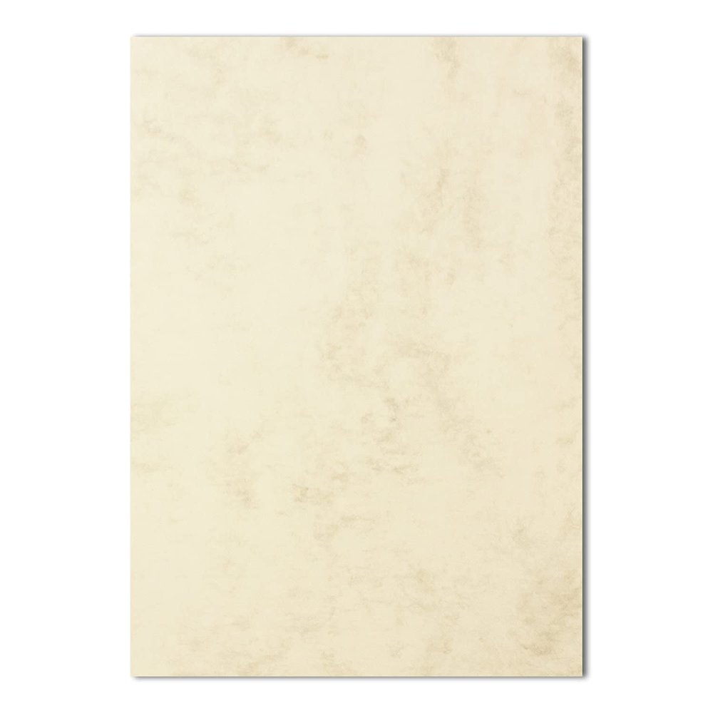 1000 Sheets DIN A4 Paper, Marbled Chamois (Cream), 90 gsm, 21 x 29.7 cm, Letterhead and Craft Paper - FarbenFroh by GUSTAV NEUSER