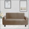 LANSHENG 2-Piece L-Shaped Sectional Sofa Cover Set, Khaki, 3+4 Seater view 3