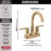Delta Faucet 2559-CZMPU-DST Trinsic Centerset Bathroom Faucet, Champagne Bronze view 4