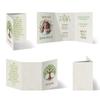 100 Baptism Invitation Cards - Tree of Life, Customizable Text and Photo, DIN A6 Gatefold view 1