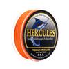 HERCULES Fade-Resistant Braided Fishing Line, 100 m, 4-Strand, Orange, 80 lb view 1