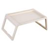 CLQ Foldable Bed Serving Tray Table, Beige view 1