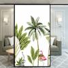 Xijier Decorative Window Film with Flowers and Flamingo, Non-Adhesive Frosted Glass Door/Window Decal, 40 x 120 cm (W x H) view 1