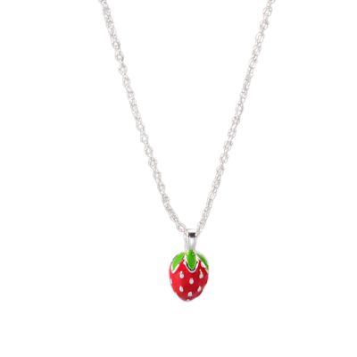 SONGK Sweet Strawberry Pendant Necklace for Women
