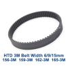 Pnloog PJinloog ARC HTD3M Timing Belt, C = 156/159/162/165 mm, 6/9/15 mm Wide, 52/53/54/55 Teeth (156 mm, 52 Teeth, 6 mm Wide) view 2