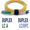 Elfcam OS2 LC/APC to LC/UPC Singlemode Duplex Fiber Optic Cable, LSZH, 1 m view 3
