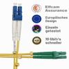 Elfcam OS2 LC/APC to LC/UPC Singlemode Duplex Fiber Optic Cable, LSZH, 1 m view 4